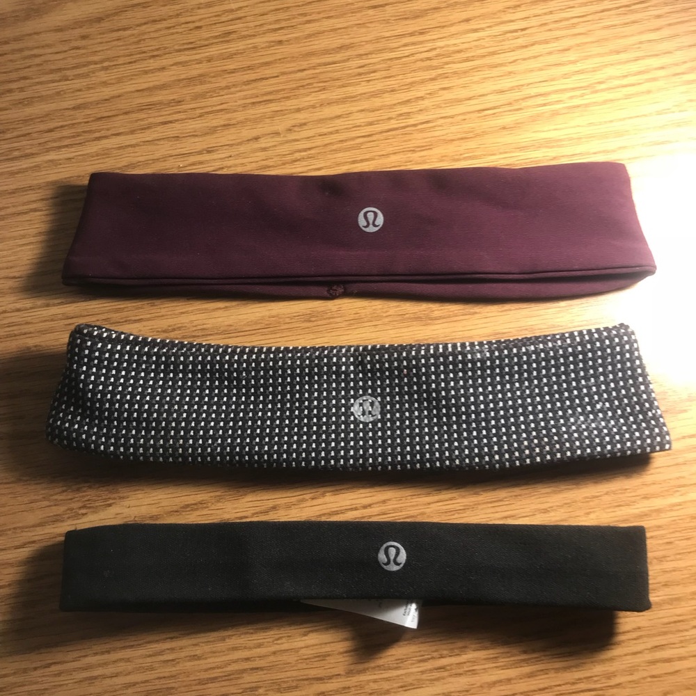 NWOT 3 pack of never worn lululemon headbands!